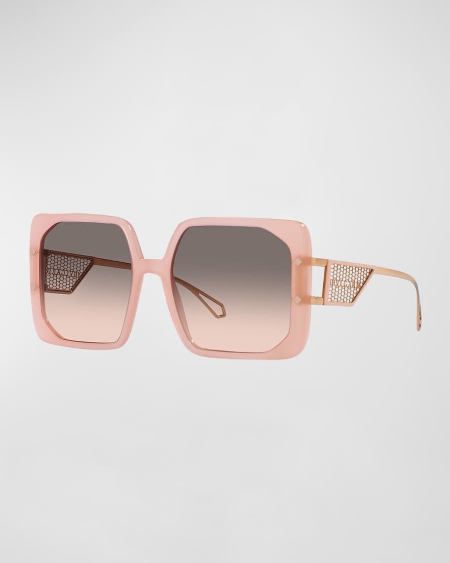

Крупногабаритные солнцезащитные очки Gradient Square из ацетата BVLGARI