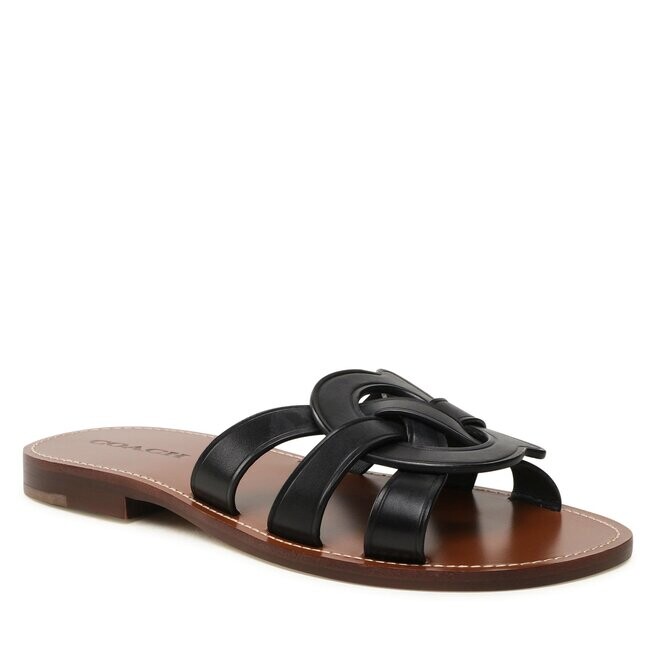 

Шлепанцы Coach IssaLeather Sandal, черный