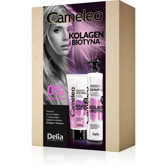

Набор уходовой косметики Delia, Cameleo, Коллаген и Биотин, 2 шт.