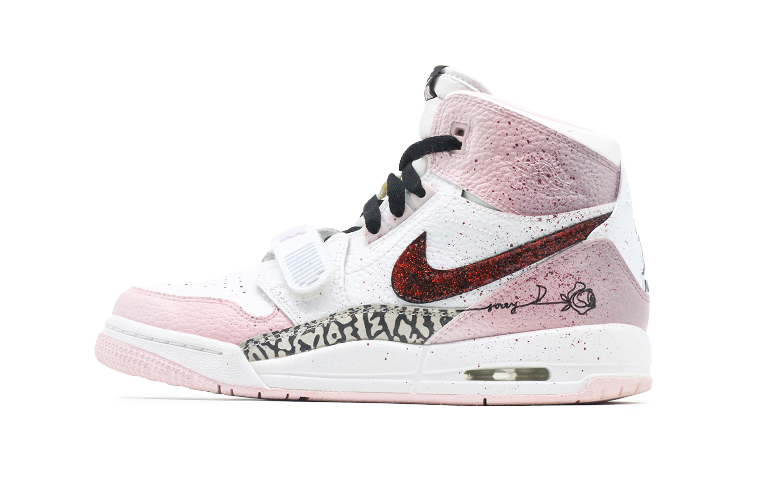 

Кроссовки Jordan Legacy 312 Vintage Basketball Shoes Women's Mid-top White/pink, розовый