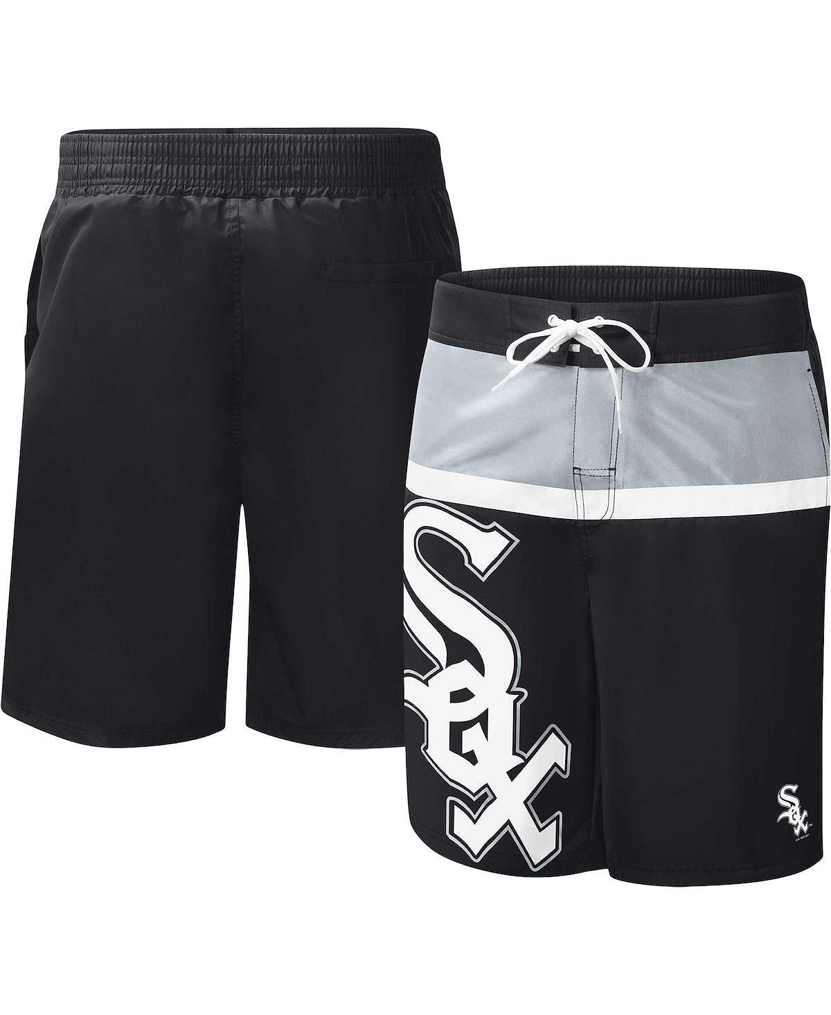 Мужские черные шорты для плавания Chicago White Sox Sea Wind G-III Sports by Carl Banks цена и фото