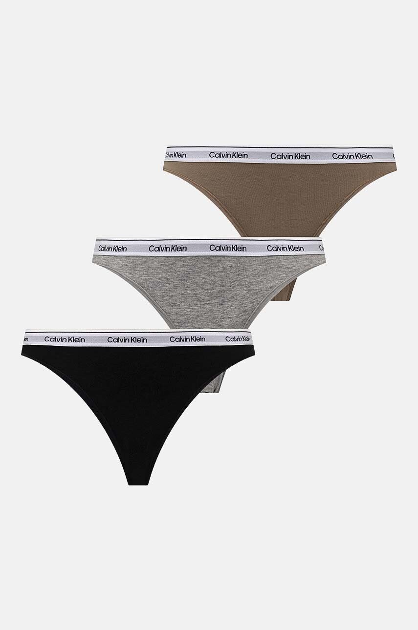 

Calvin Klein Underwear, 3 пары нижнего белья, серый