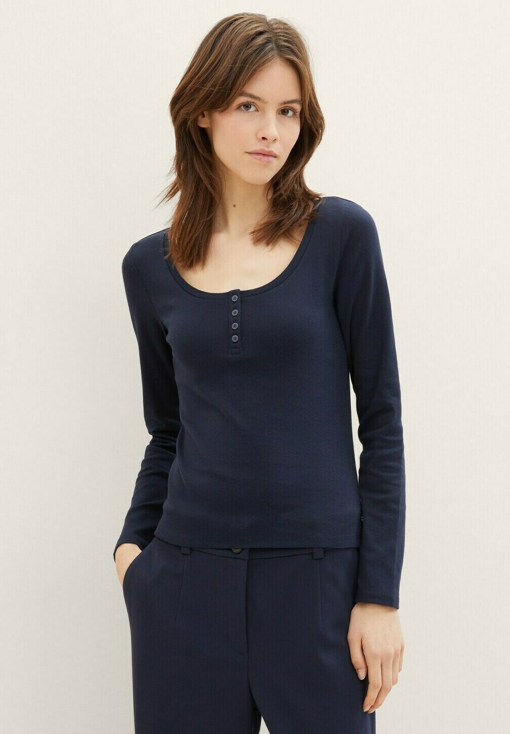 

Рубашка с длинным рукавом TOM TAILOR DENIM, цвет sky captain blue