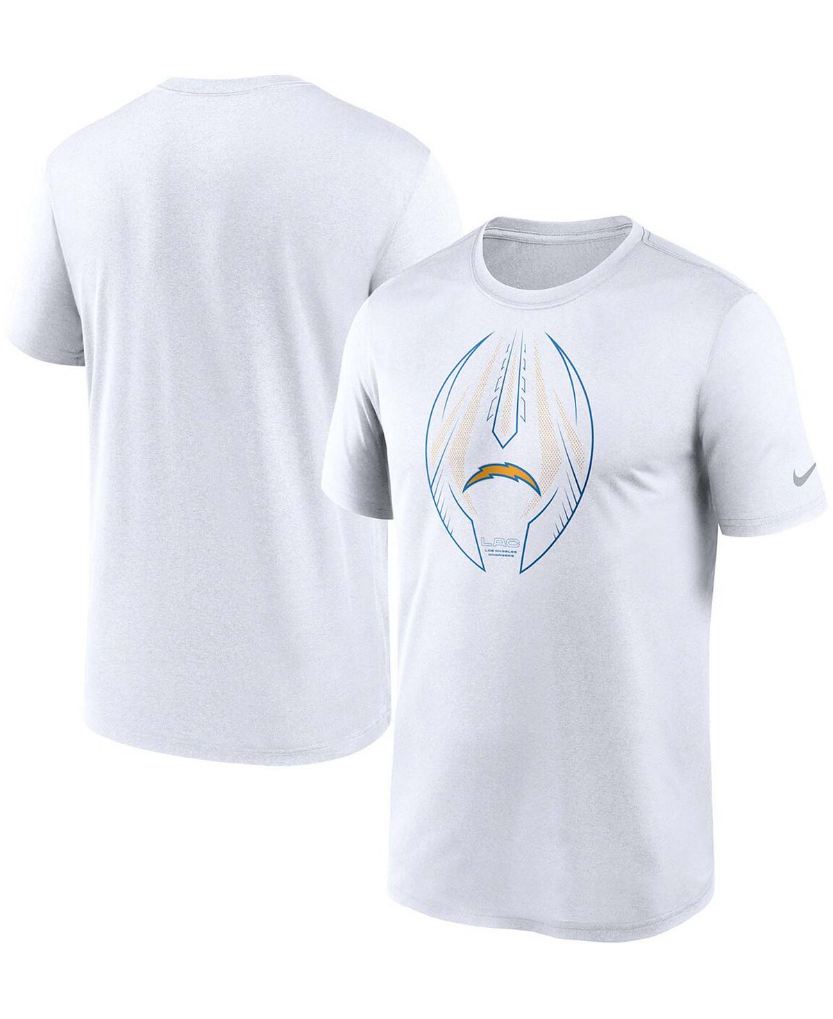 Мужская белая футболка Los Angeles Chargers Team Legend Icon Performance Nike