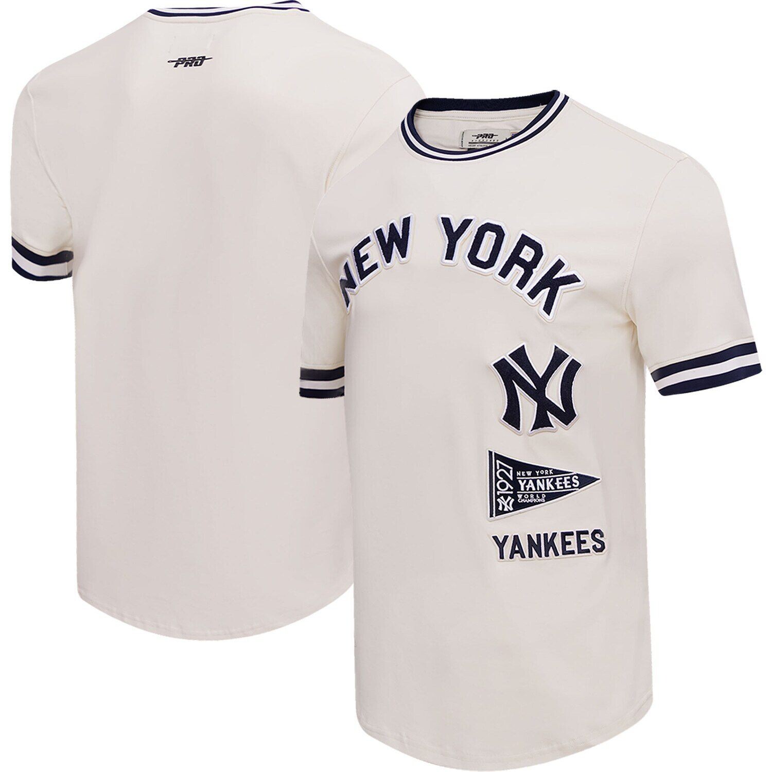 

Мужская классическая футболка в стиле ретро Pro Standard кремового цвета New York Yankees Cooperstown Collection, Бежевый