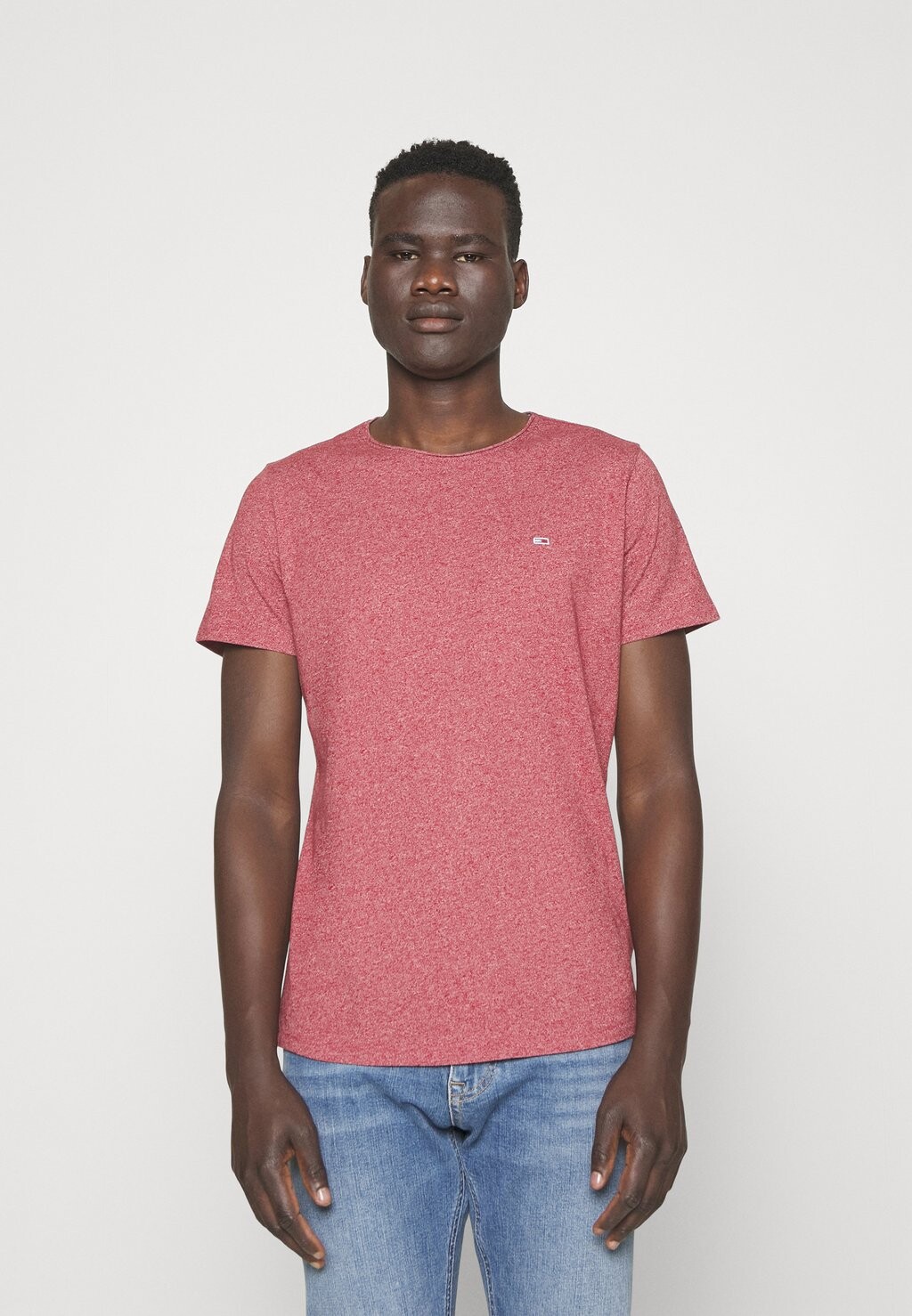 

Базовая футболка SLIM JASPE NECK Tommy Jeans, румяный