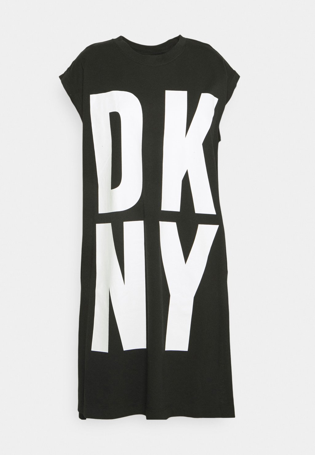 Платье из джерси DKNY, черно-белый