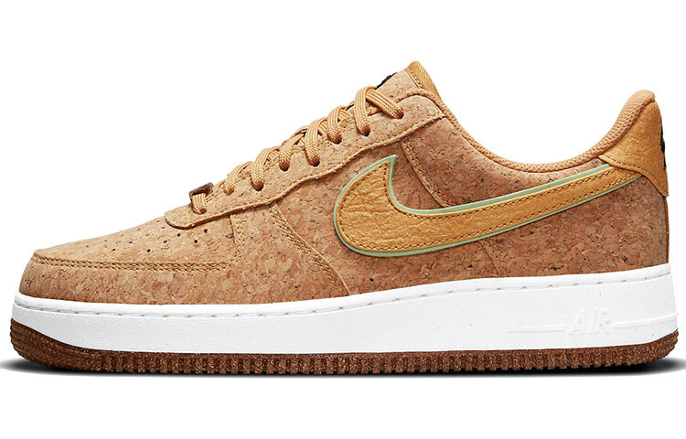 

Nike Air Force 1 '07 Premium Happy Pineapple — Cork, лен/лаймовый свет/золотой металлик
