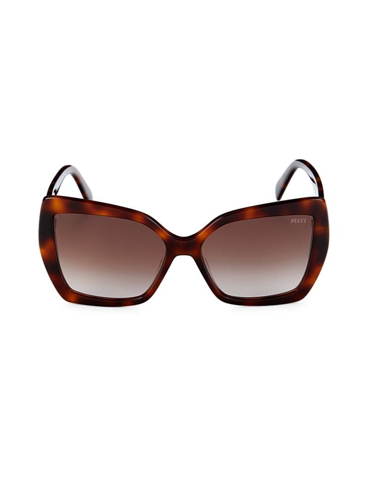 

Солнцезащитные очки-бабочки 58MM Emilio Pucci, цвет Havana