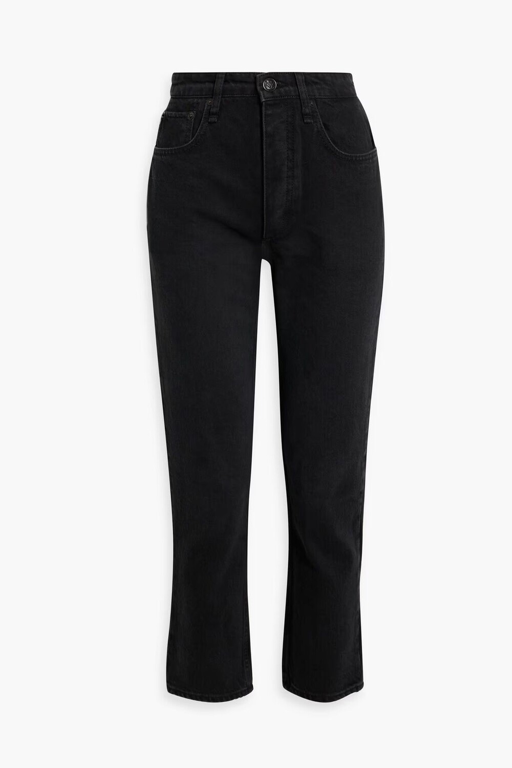 

Укороченные джинсы Nina узкого кроя с высокой посадкой Rag & Bone, черный