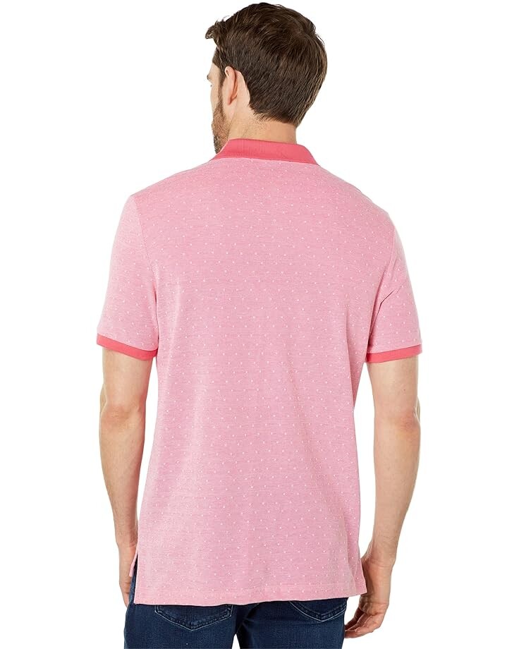 

Рубашка U.S. POLO ASSN. Short Sleeve Mini Birdseye Knit Shirt, цвет Calypso Coral