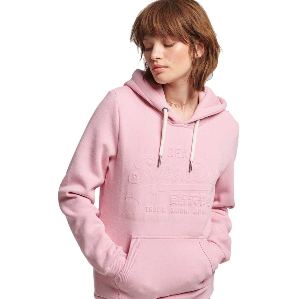 

Худи Superdry Vintage Logo Emboss, розовый