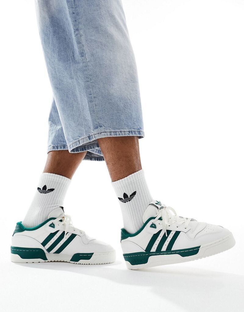 

Adidas Originals – Rivalry – зелено-белые спортивные кроссовки длиной ниже щиколотки