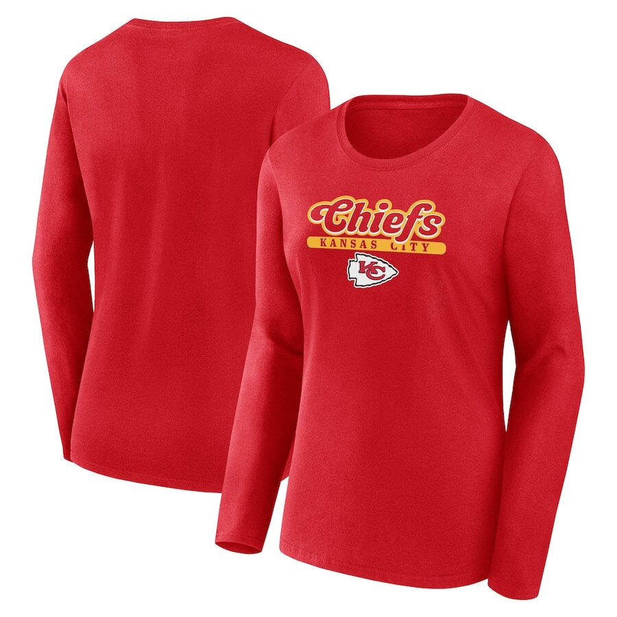 

Футболка с длинным рукавом Fanatics Branded Kansas City Chiefs, красный