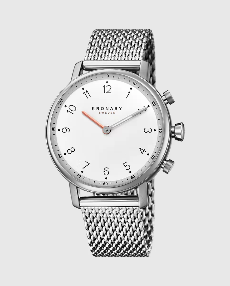 

S0793/1 Женские часы Nord из серебристой стали Kronaby, серебряный