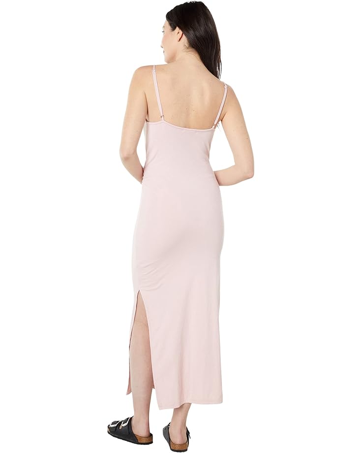 Платье SUNDRY Cami Dress with Slit in Cotton Spandex, цвет Rosebud