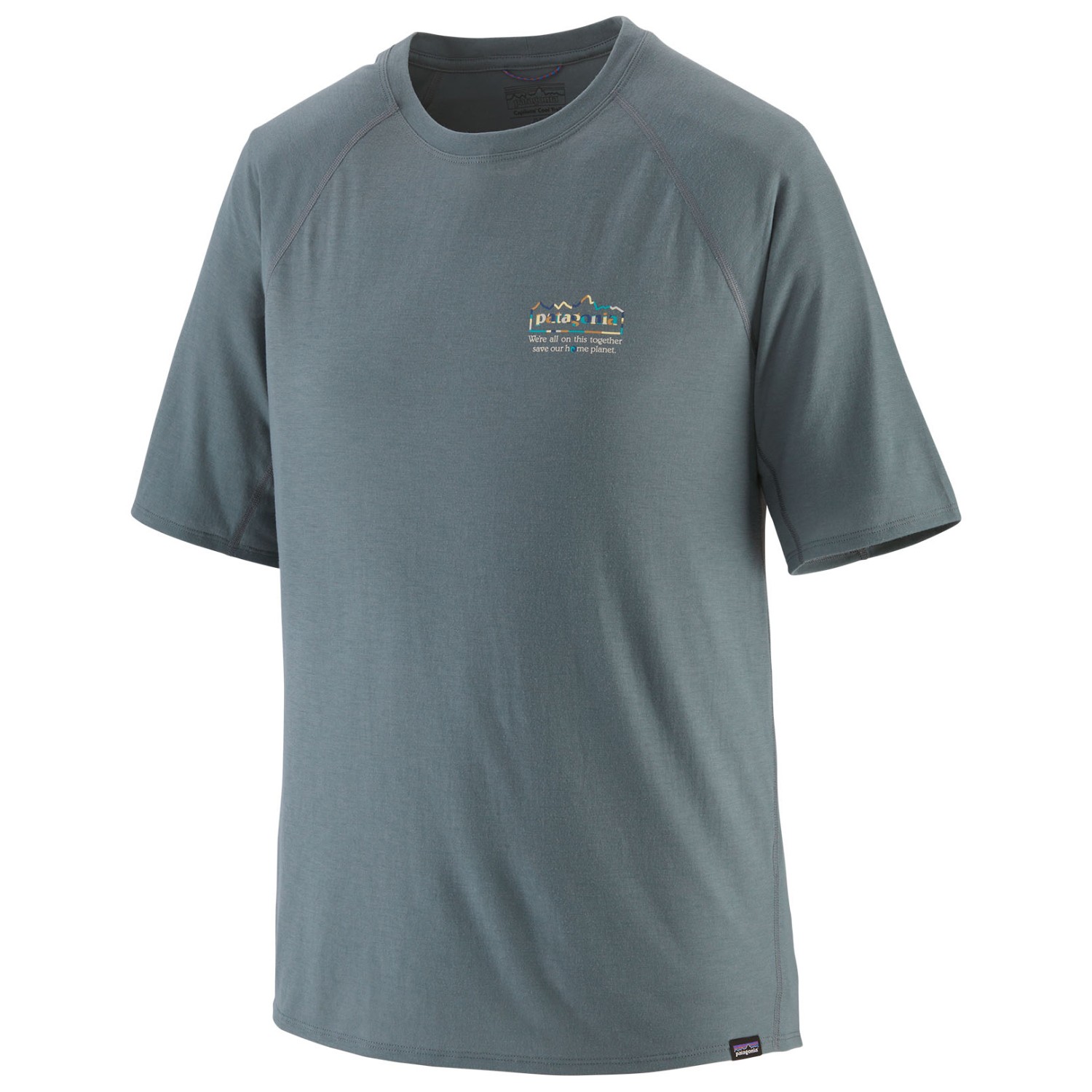 Функциональная рубашка Patagonia Cap Cool Trail Graphic Shirt, цвет Unity Fitz/Nouveau Green
