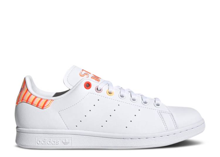 Кроссовки Adidas WMNS STAN SMITH 'WHITE PINK SOLAR RED', белый