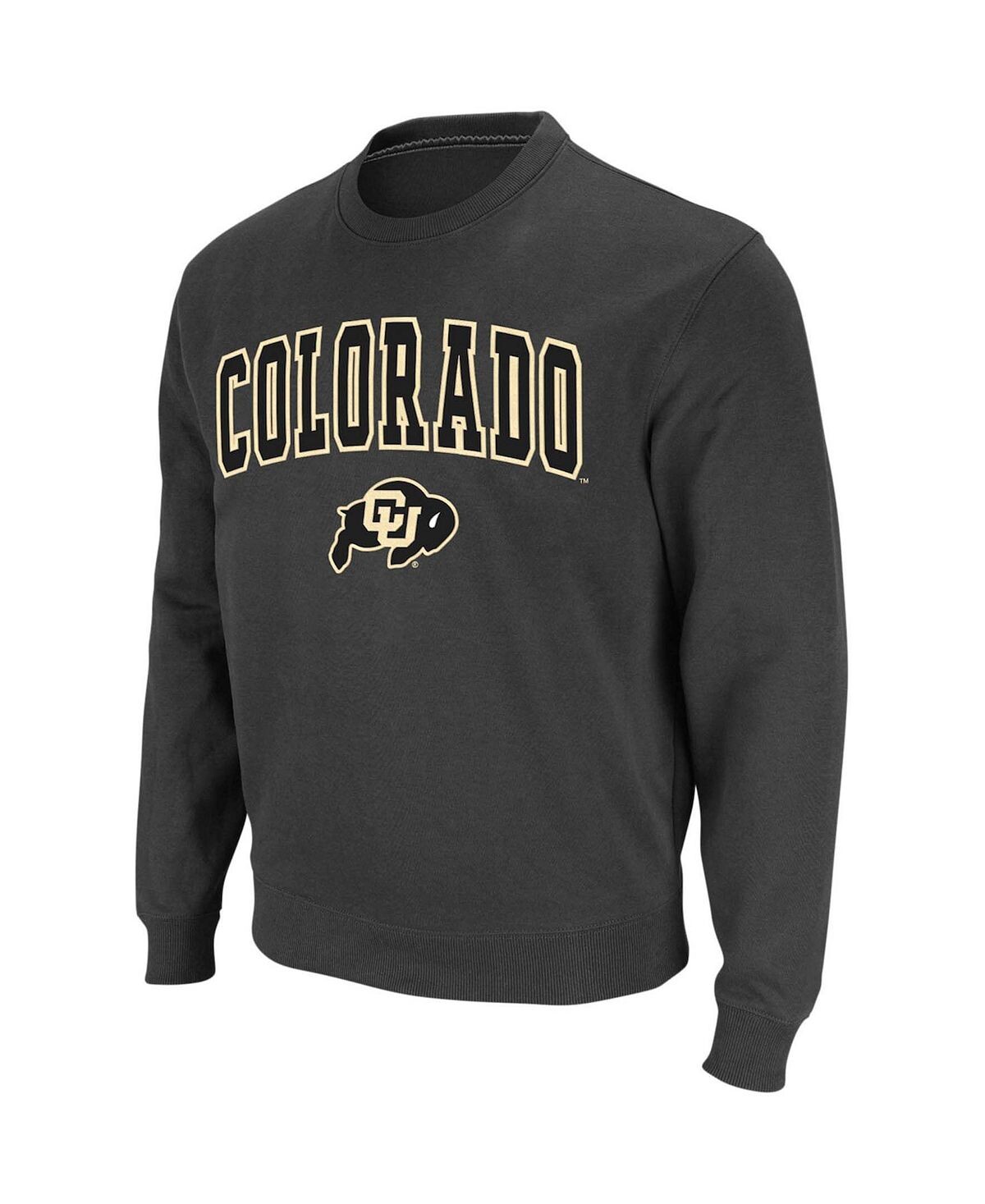 

Мужской темно-серый свитшот с круглым вырезом и логотипом Colorado Buffaloes Arch Colosseum