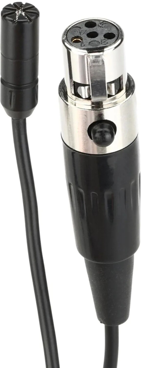 

Миниатюрный петличный микрофон Acacia Audio LIZ с проводным адаптером XLR «папа» — черный