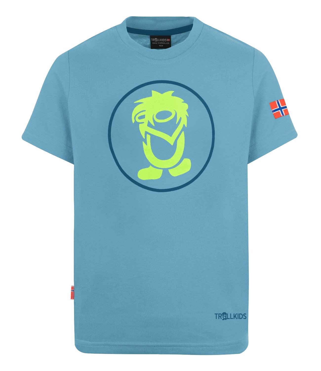 

Толстовка Trollkids T Shirt Troll T, цвет Delphinblau/Lime