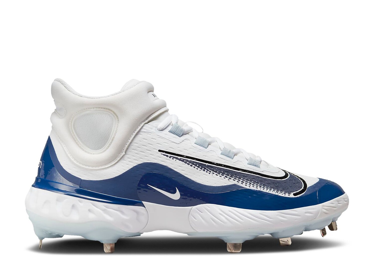 

Кроссовки Nike Alpha Huarache Elite 4 Mid 'White Midnight Navy', белый, Белый;серый