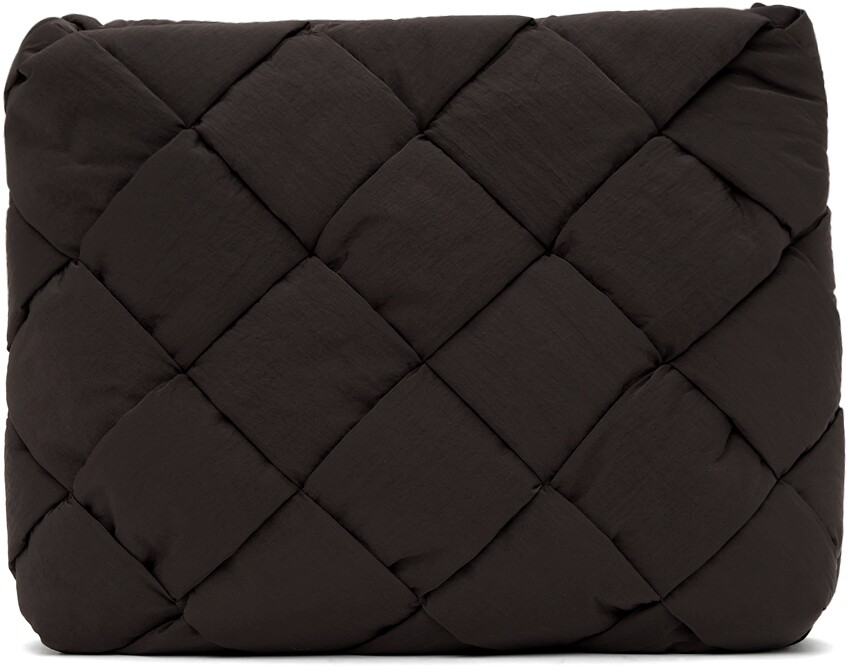 

Коричневый нейлоновый чехол для кассет Intrecciato Bottega Veneta