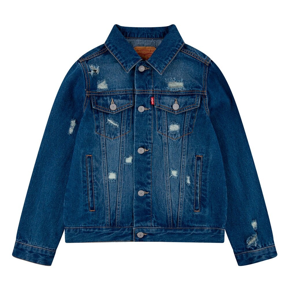 Куртка Levi's Trucker Denim, синий thisisneverthat denim trucker