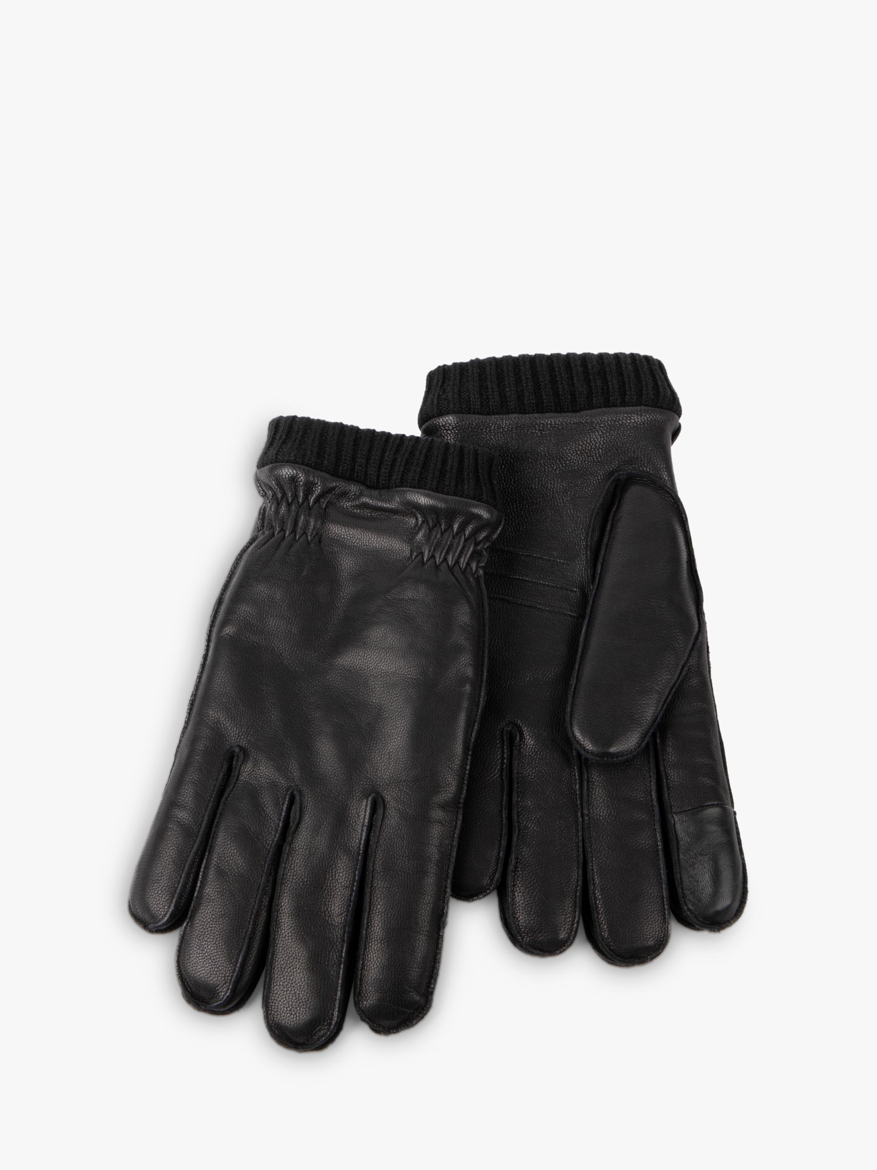 Кожаные перчатки totes, черный кожаные перчатки премиум класса с тремя точками totes шоколад
