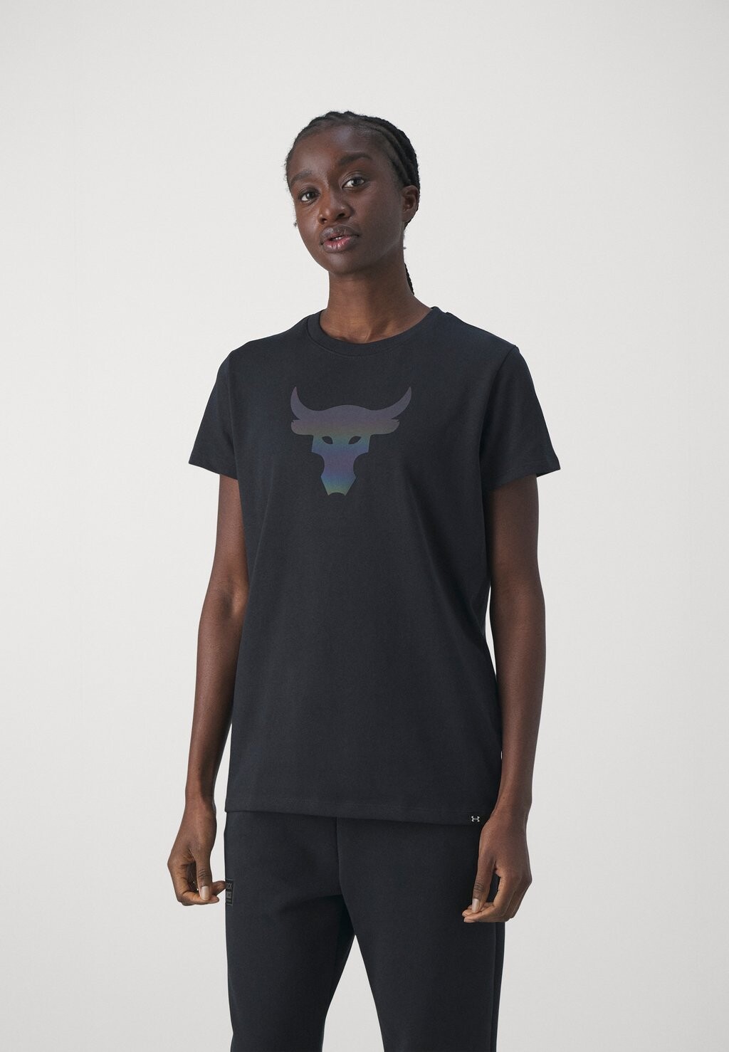 

Футболка с принтом Under Armour, черная/переливчатая, Черный