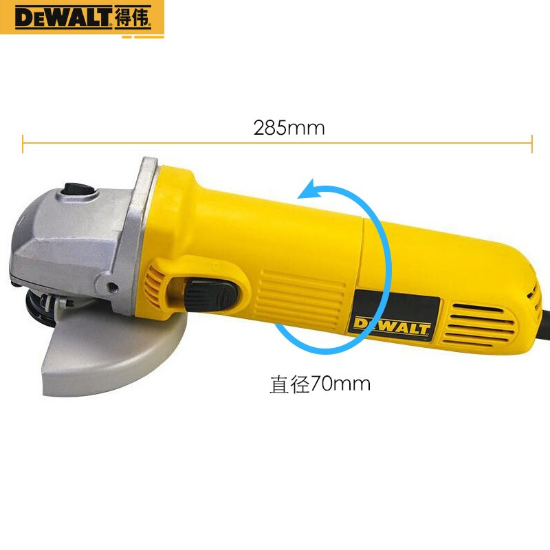 Угловая шлифовальная машина Dewalt DWE8210S, 850W