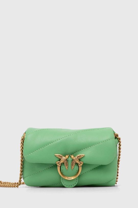 Кожаная сумочка Pinko, зеленый