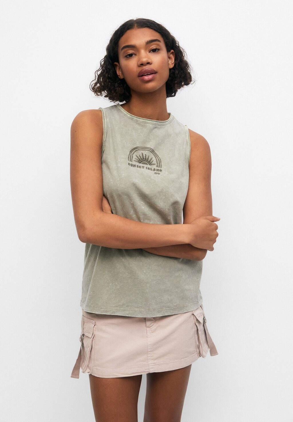 

Топ PULL&BEAR, зеленый
