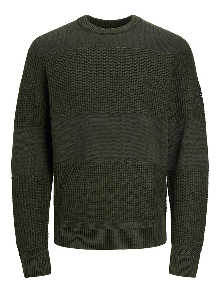 Пуловер Jack & Jones, темно зеленый
