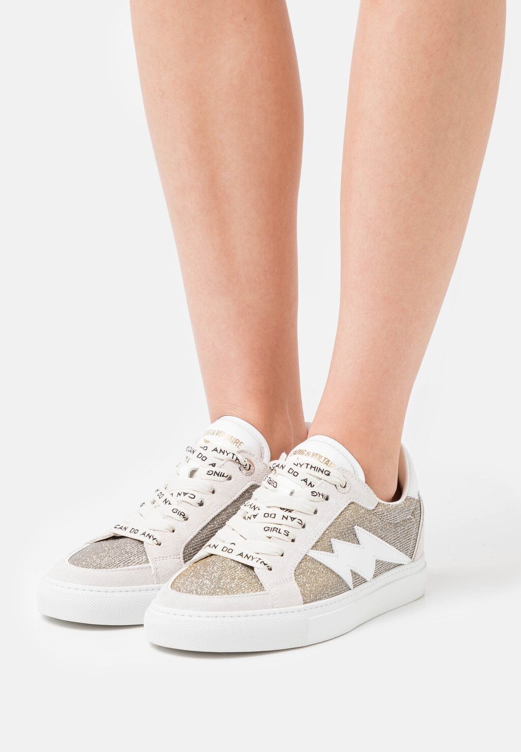 

Низкие кроссовки Zadig & Voltaire, серебро