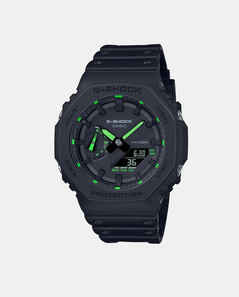 G-Shock 2100 Series GA-2100-1A3ER Мужские часы из черной смолы Casio, черный casio g shock ga 2100 7a octagon series