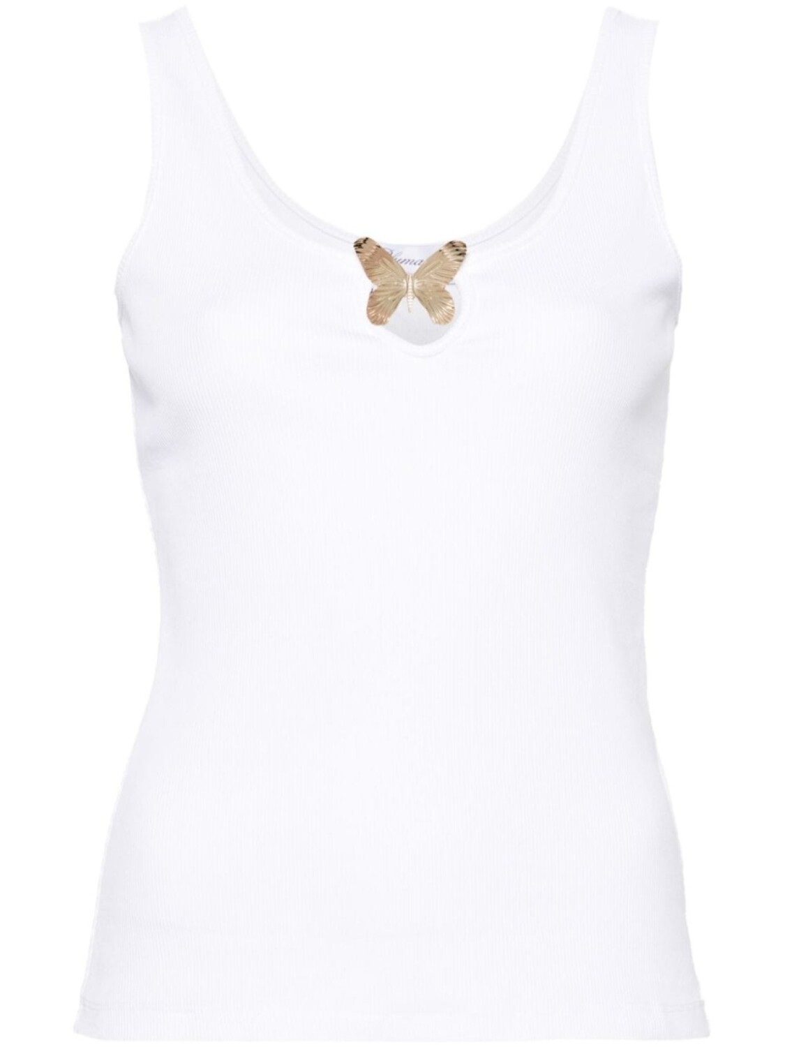 

Blumarine топ в рубчик, белый