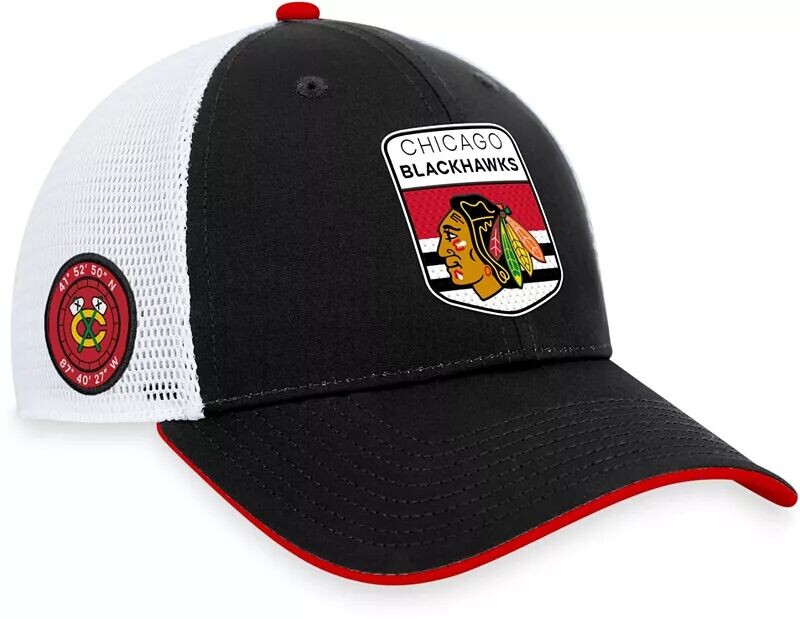 

Аутентичная кепка дальнобойщика NHL Chicago Blackhawks 2023-2024 Pro Draft
