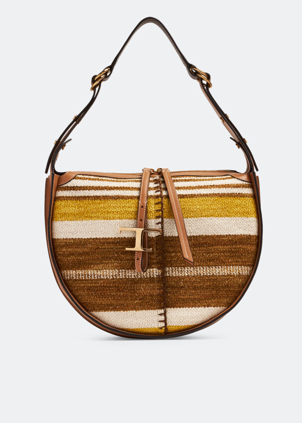

Сумка Tod'S T Timeless Medium Hobo, коричневый
