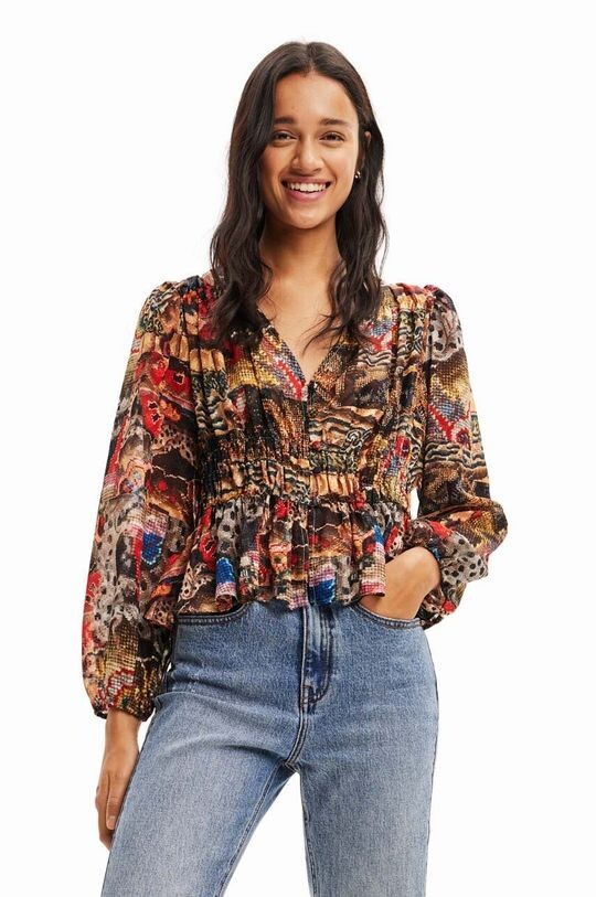 

Блузка Desigual, мультиколор