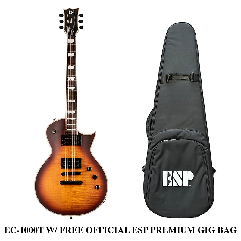 Электрогитара ESP LTD EC-1000T CTM w/ FREE PREMIUM GIG BAG электрогитара esp ltd ec 400 w esp premium bag