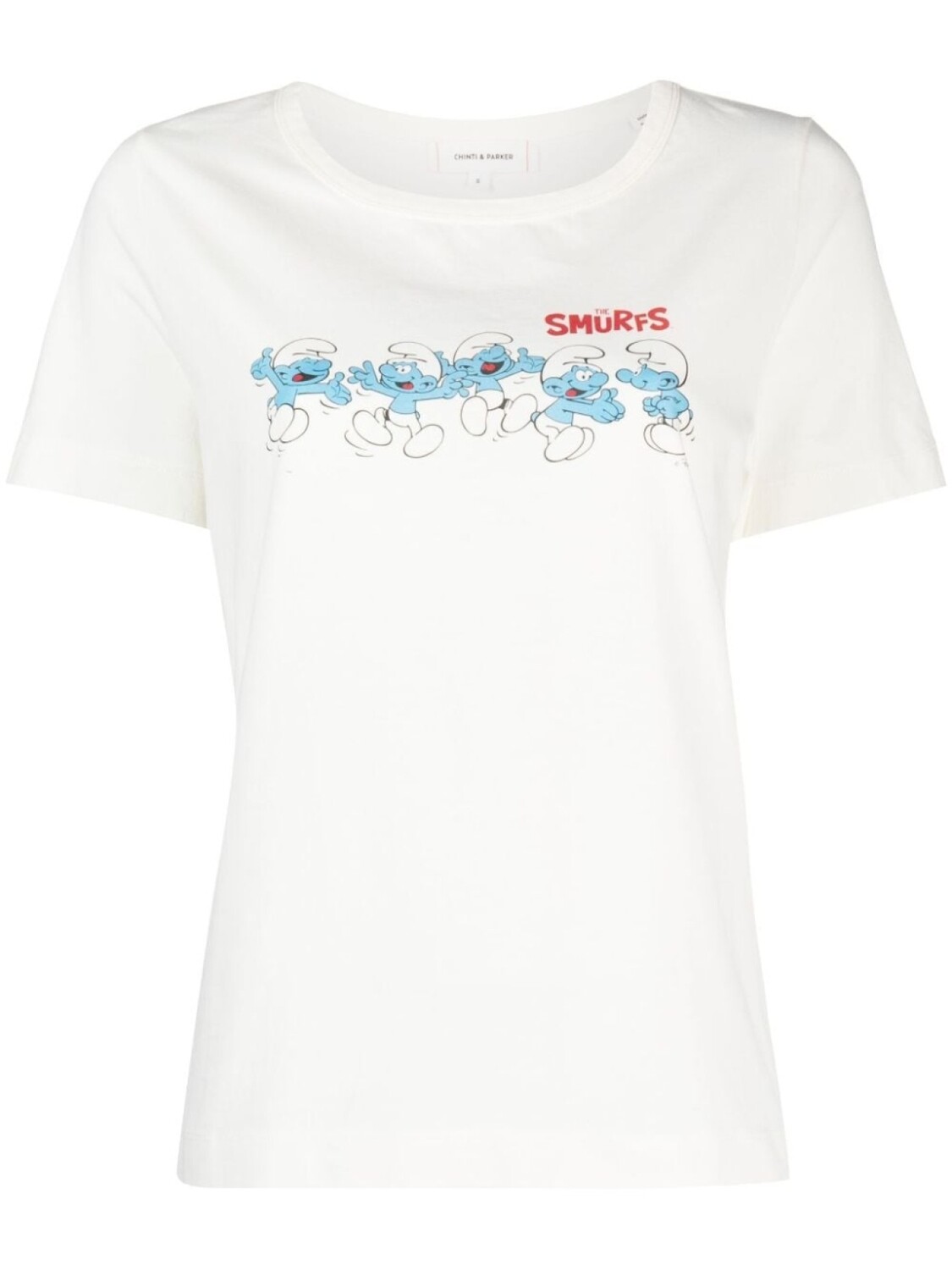 

Chinti & Parker футболка Smurf Group с круглым вырезом, нейтральный цвет