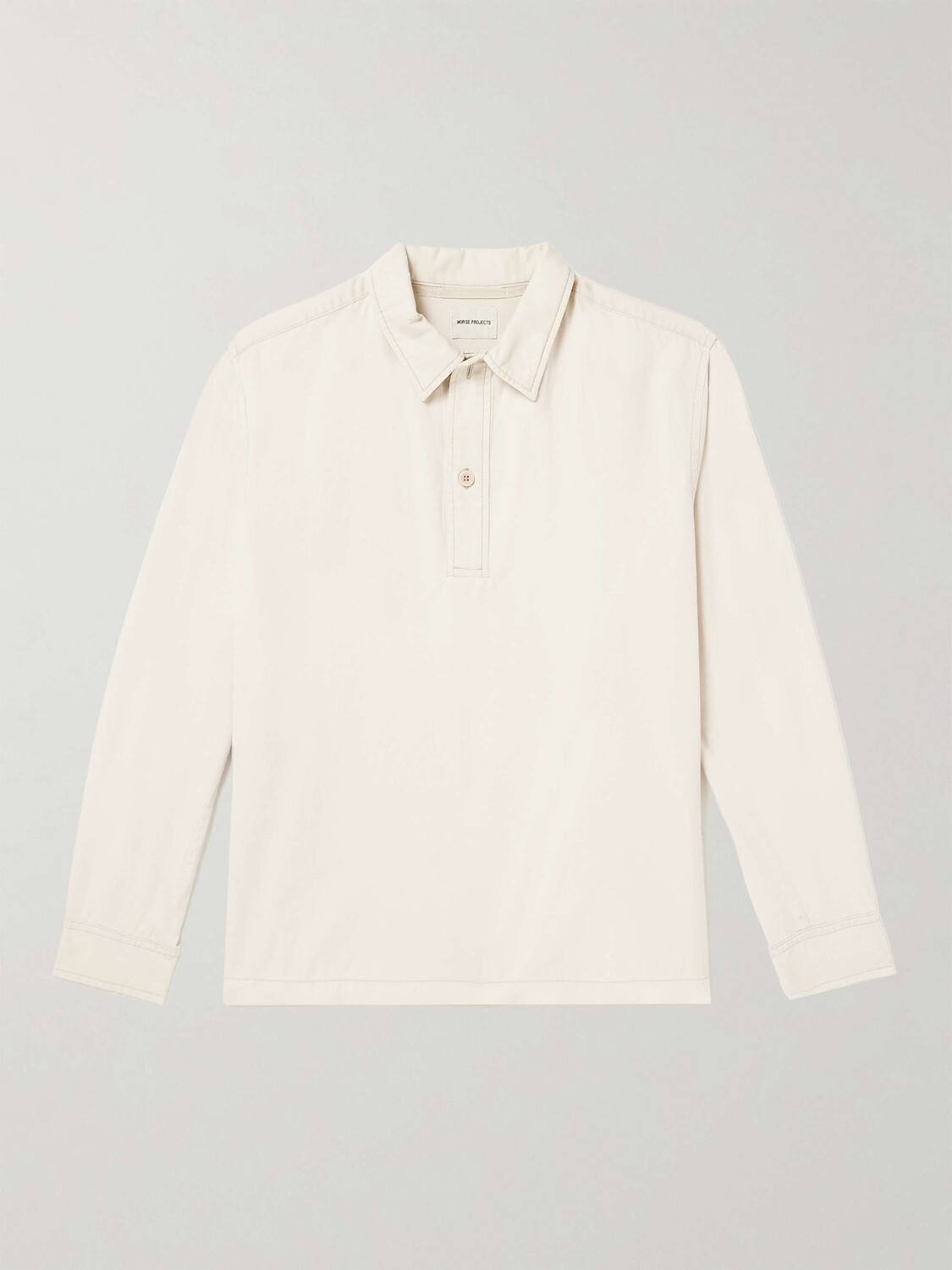 

Верхняя рубашка Lund из хлопкового твила NORSE PROJECTS, белый