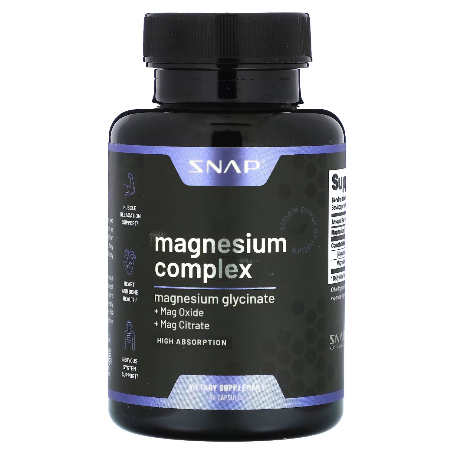 

Магниевый комплекс Snap Supplements, 60 капсул