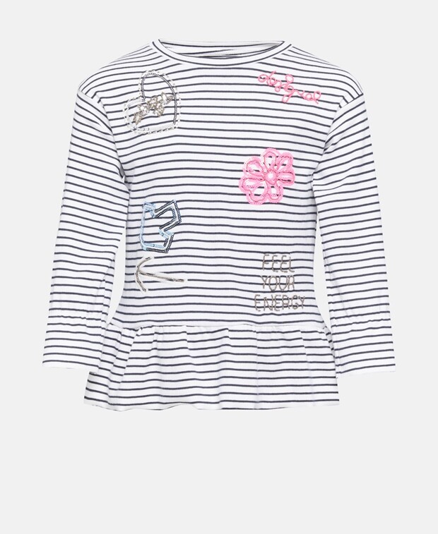 

Топ с длинными рукавами Desigual, белый