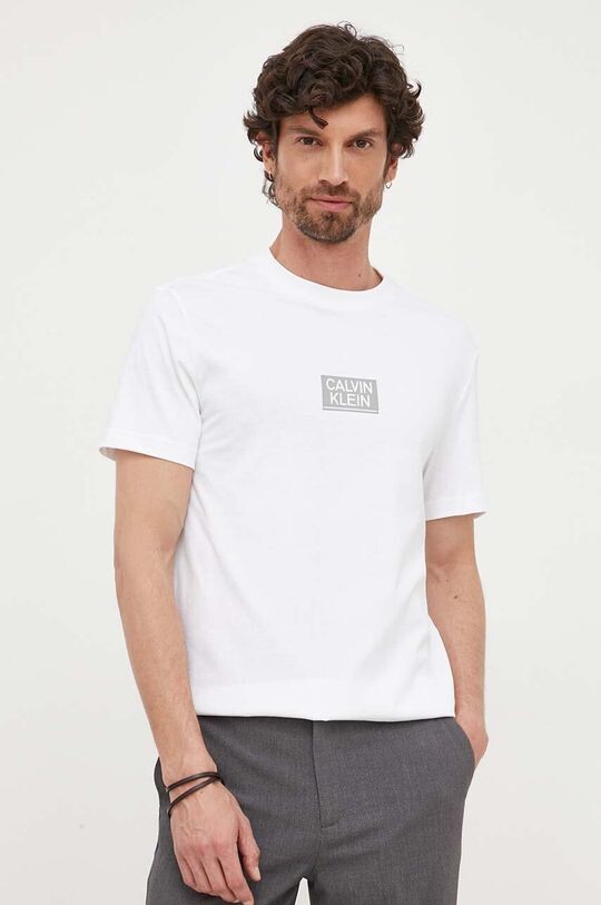 

Хлопковая футболка Calvin Klein, белый