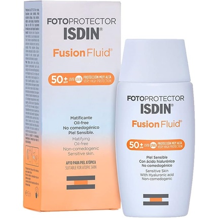 флюид isdin isdin fusion water color spf 50 medium Солнцезащитный крем для лица Fusion Fluid Spf 50+ 50 мл, Isdin