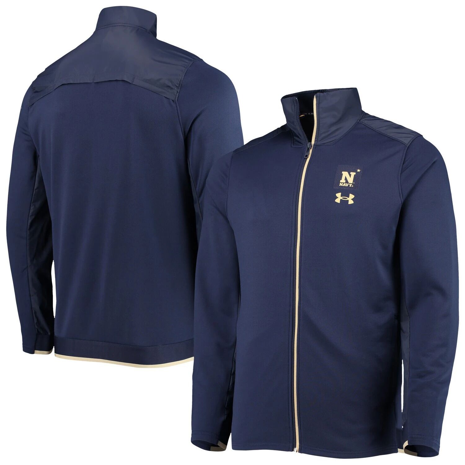 

Мужская темно-синяя куртка Midshipmen 2021 Sideline Command с молнией во всю длину Under Armour, Синий