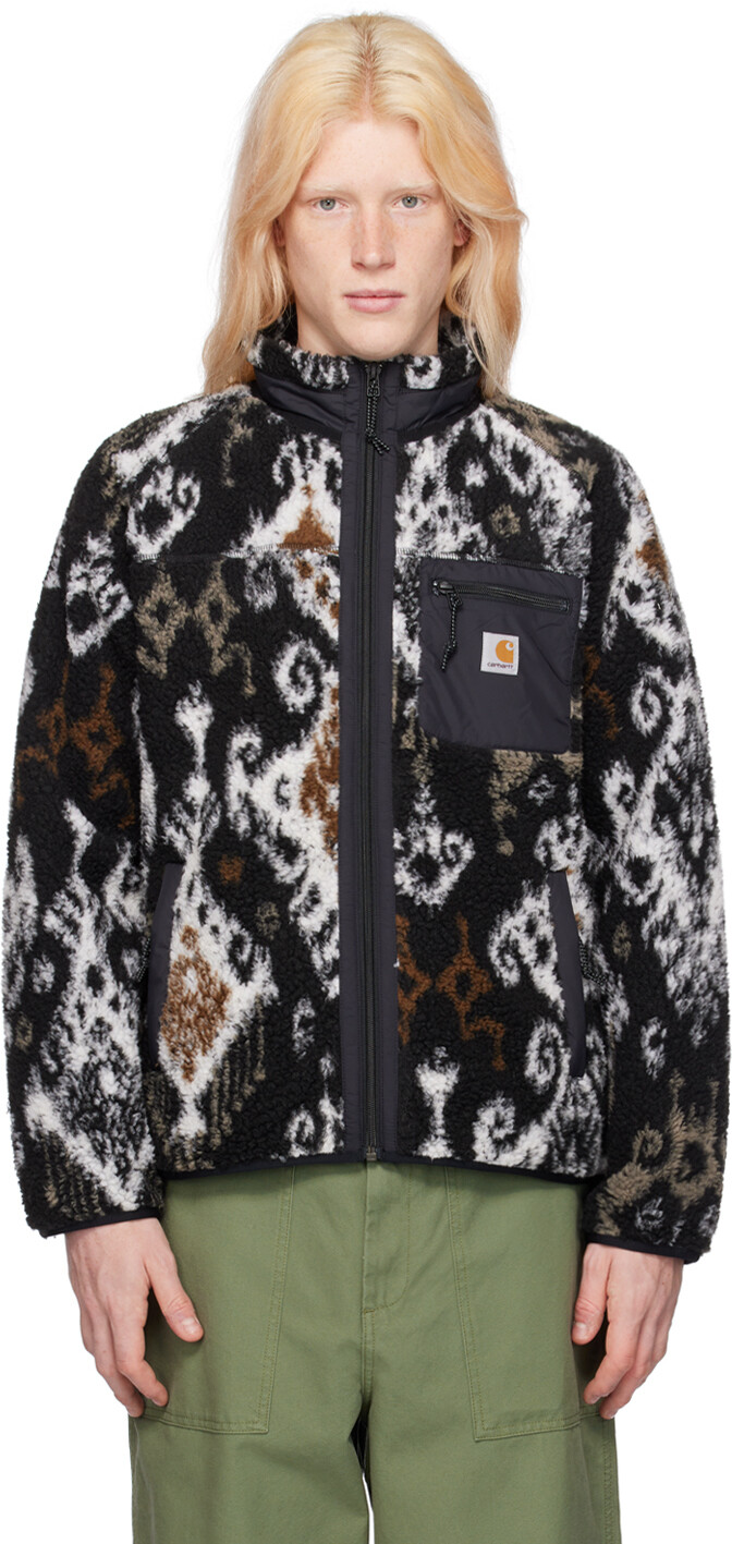 

Черная куртка Прентис Carhartt Work In Progress, цвет Baru jacquard/Black/Black