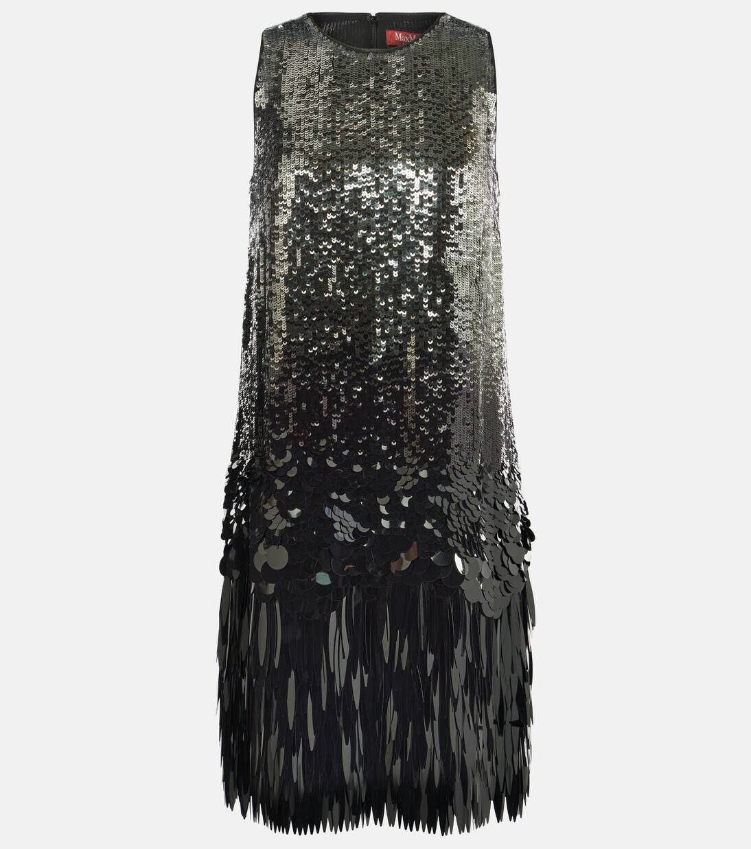 

Мини-платье Bevanda с пайетками Max Mara, цвет argento nero